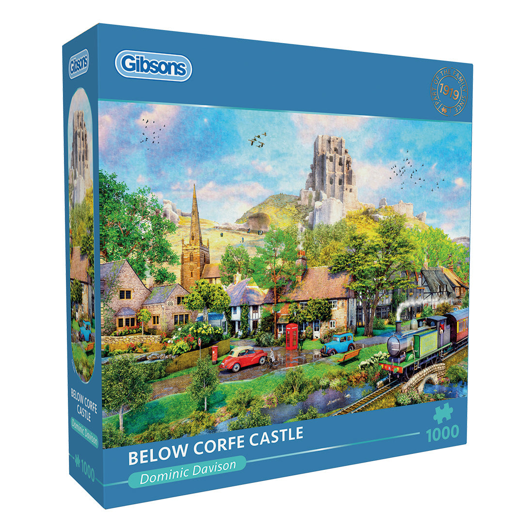 Below Corfe Castle 1000 piece puzzle