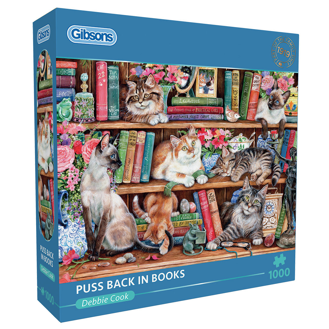 Puss Back in Books Gibsons Games Puzzle