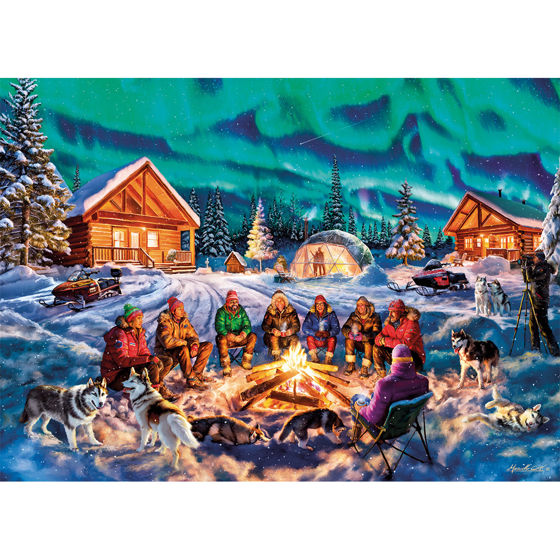 A night of northern lights 1000 piece puzzles