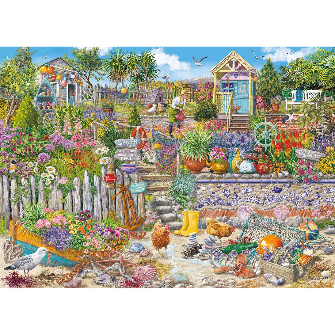 Beachcomber's Garden 1000 piece jigsaw puzzle