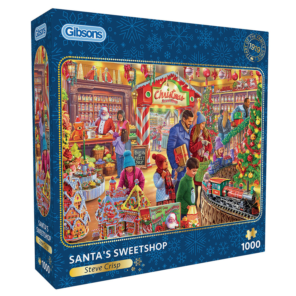 Santa's Sweetshop 1000 Piece Jigsaw Puzzle Gibsons