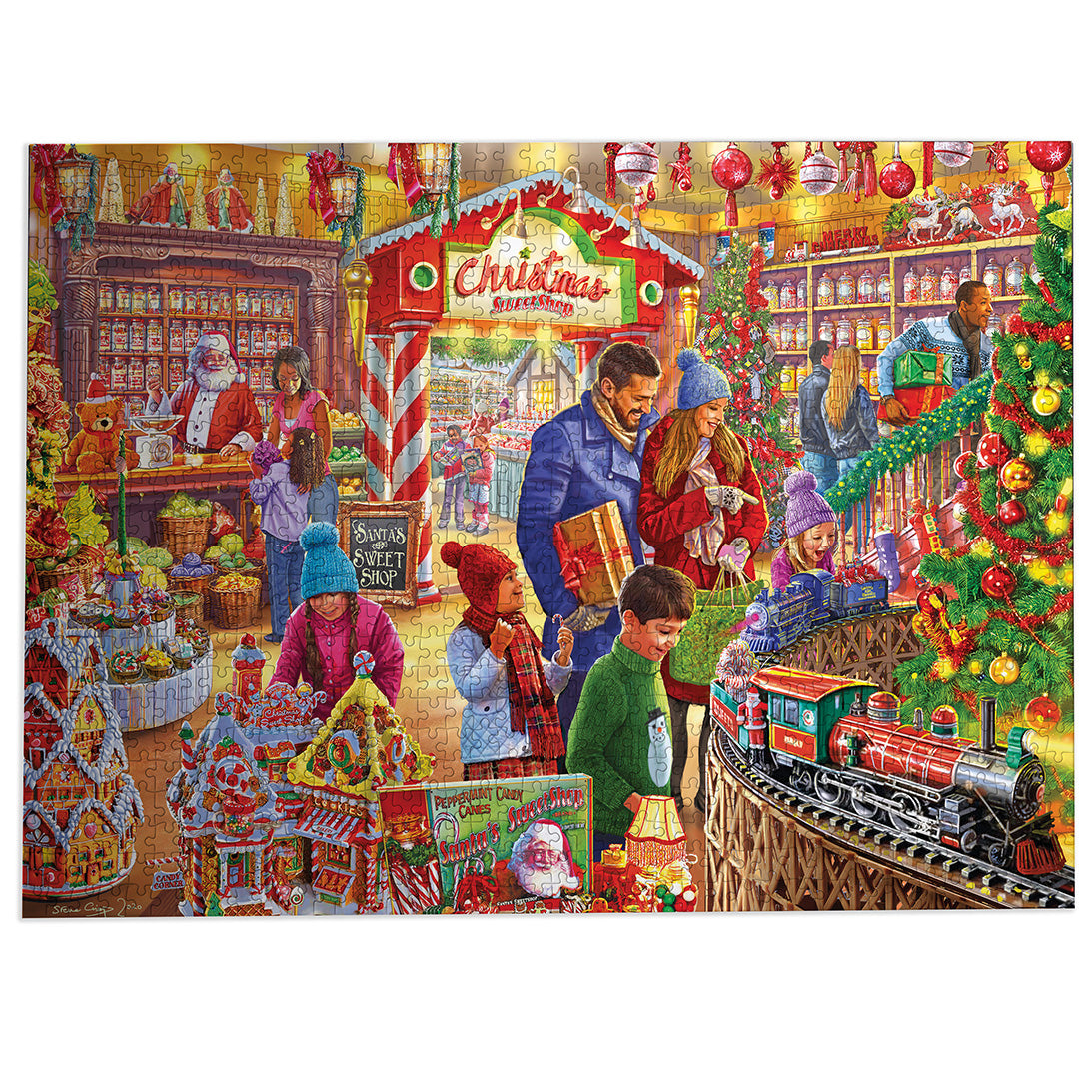 Santa's Sweetshop 1000 Piece Jigsaw Puzzle Gibsons