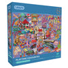 Playtime Favourites 1000 Piece Jigsaw Puzzle Gibsons Janice Daughters in blue retail box