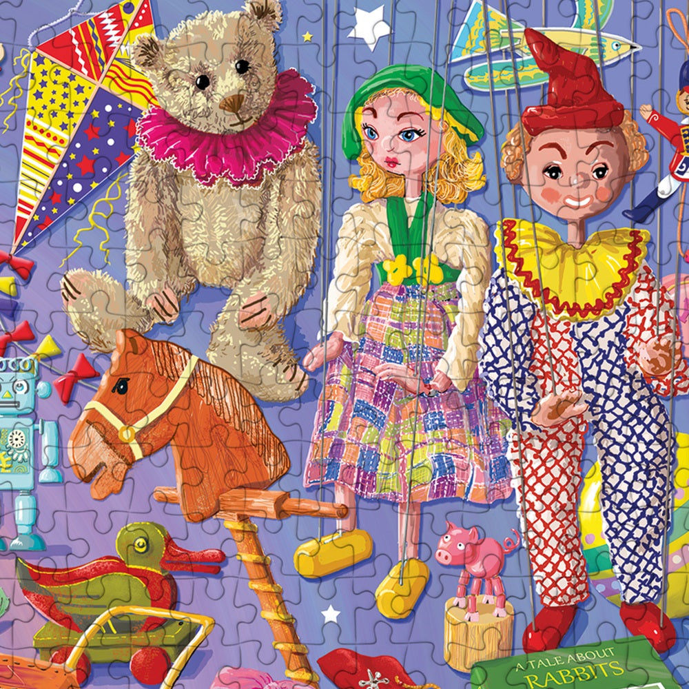 Lovely detail of Playtime Favourites 1000 Piece Jigsaw Puzzle Gibsons Janice Daughters