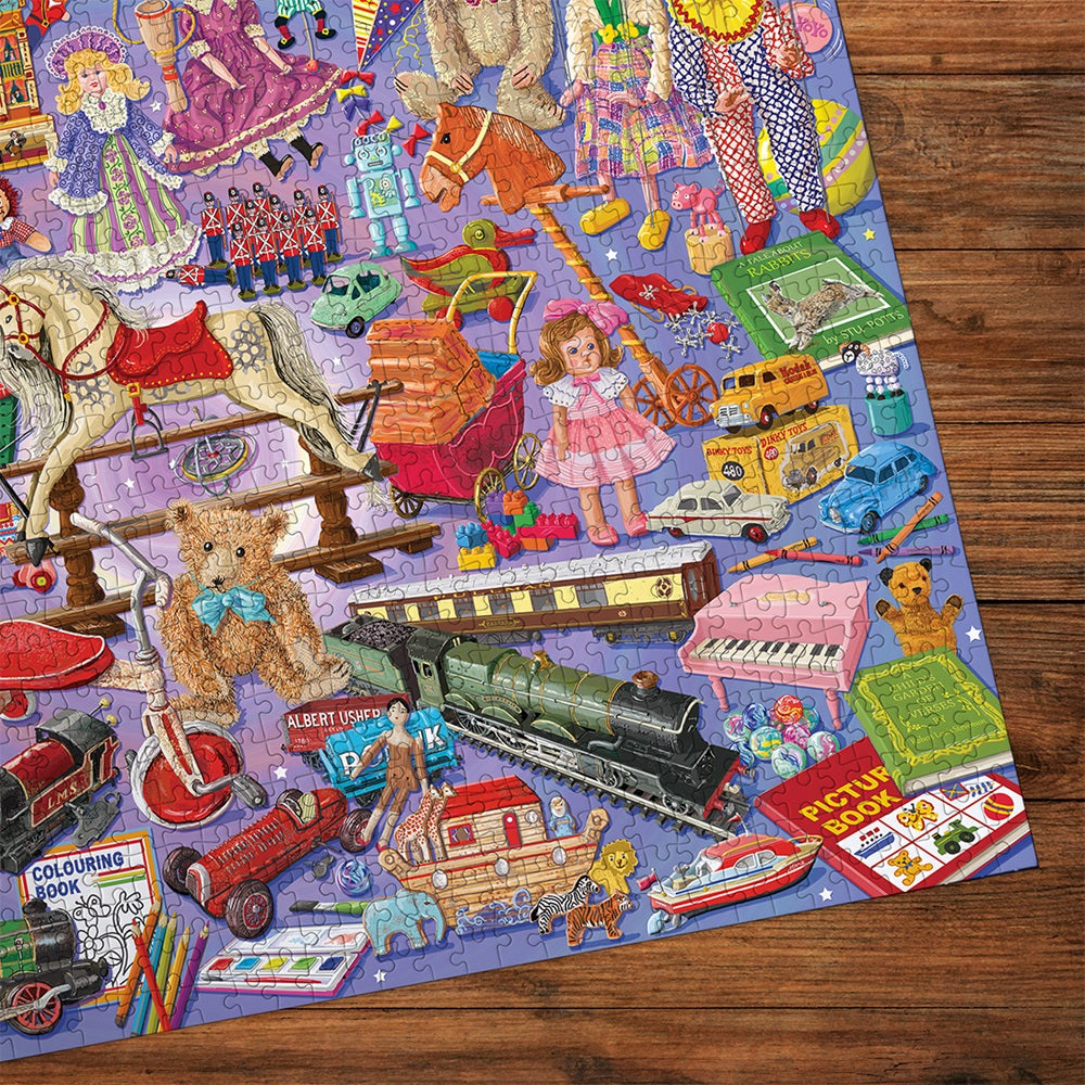 Beautiful detail of Playtime Favourites 1000 Piece Jigsaw Puzzle Gibsons Janice Daughters