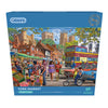 Gibsons York Market 1000 Piece jigsaw puzzle in blue retail box front view