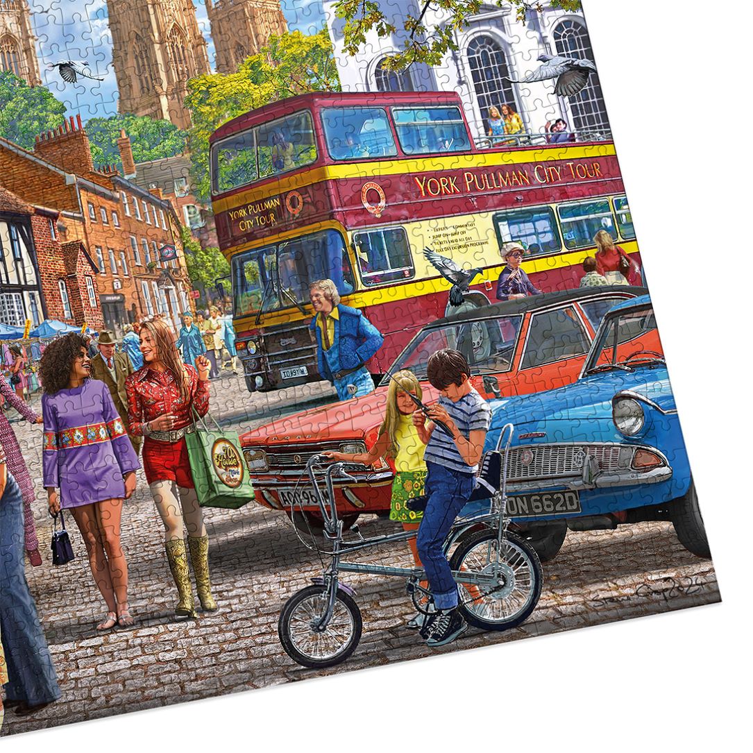 Gibsons York Market 1000 Piece jigsaw puzzle made up on white background cropped