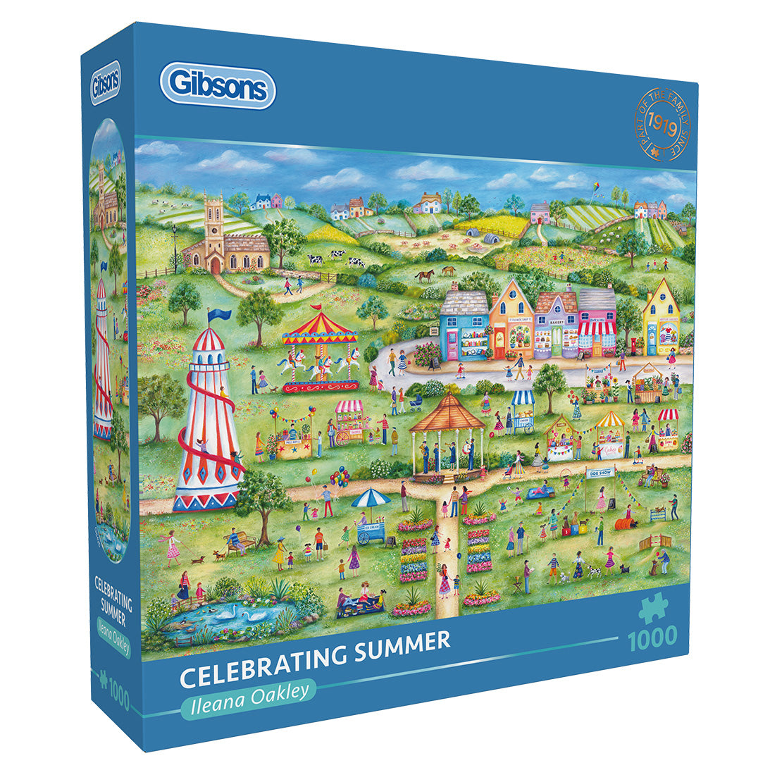 Gibsons Celebrating Summer 1000 Piece Jigsaw Puzzle in blue retail box