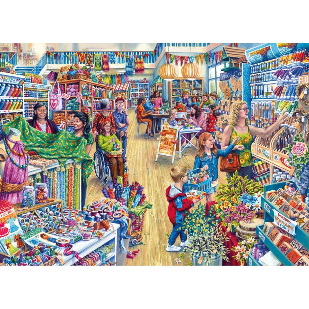 Gibsons Crafter's Paradise 1000 Piece Jigsaw Puzzle beautiful colourful poster