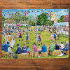 Gibsons Around the Maypole 1000 Piece Jigsaw puzzle made up on wooden table
