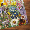 Gibsons Fairy Garden 1000 Piece Jigsaw Puzzle  made up detail on wooden table