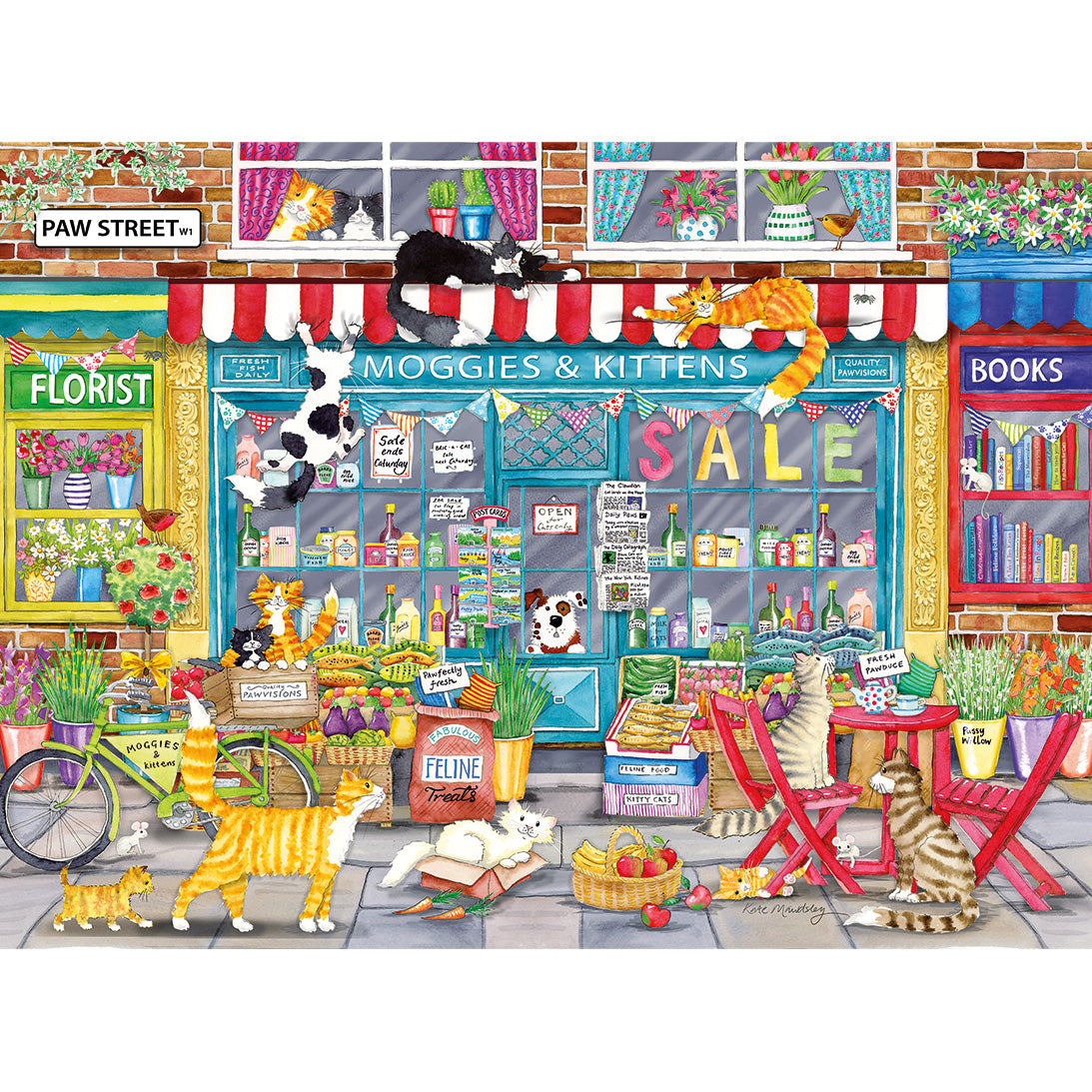Gibsons Moggies & Kittens 1000 Piece Jigsaw Puzzle Poster