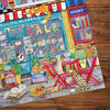 Gibsons Moggies & Kittens 1000 Piece Jigsaw Puzzle made up detail on wooden table