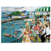 Dining at Tenby 1000 Piece Jigsaw Puzzle by Gibsons made up on white background