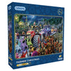 Gibsons Farmer Christmas 1000 Piece Jigsaw Puzzle for Adults in blue retail box