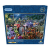 Gibsons Farmer Christmas 1000 Piece Jigsaw Puzzle for Adults in blue retail box front view