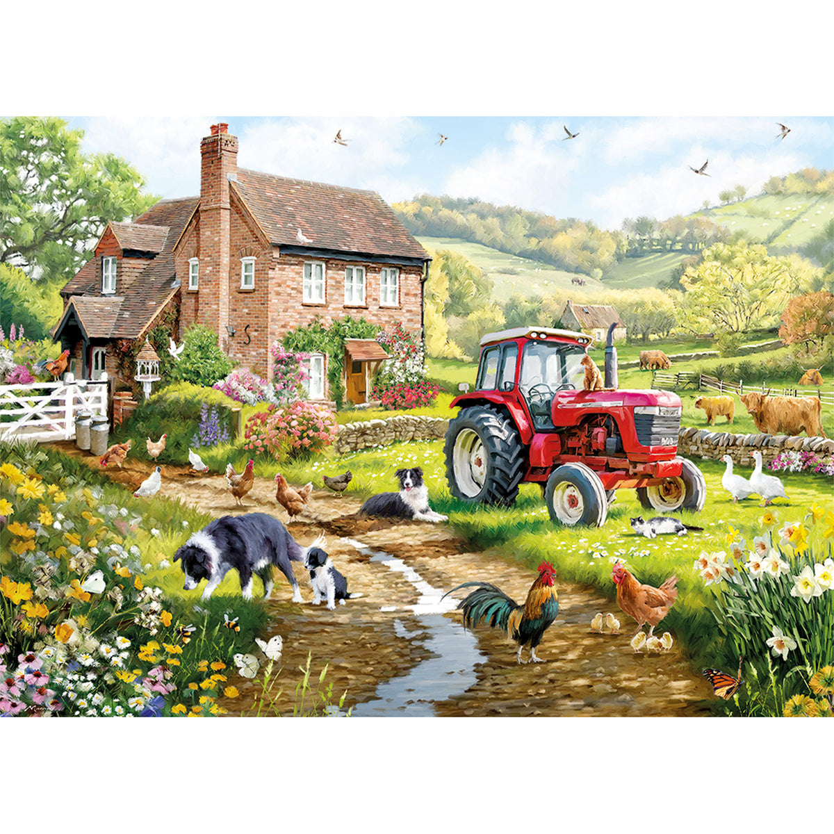 Gibsons Macneil Farm 1000 Piece Jigsaw Puzzle Poster