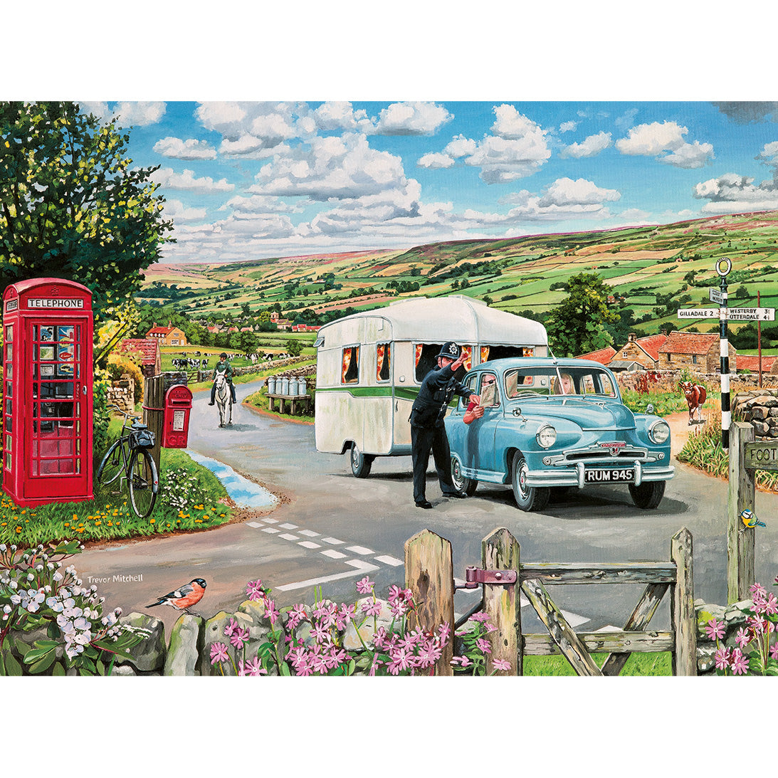Gibsons Which Way to the Campsite 1000 Piece Jigsaw Poster