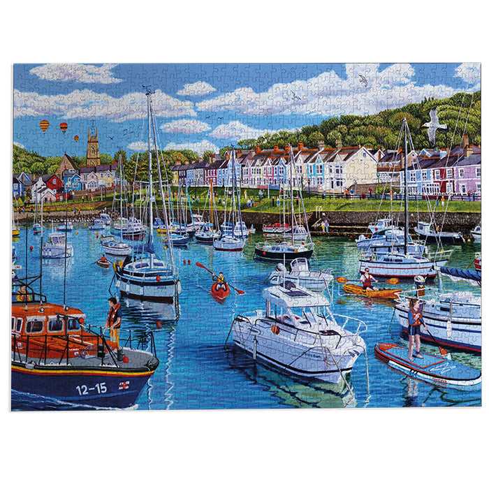Gibsons Aberaeron Cardigan Bay made up on white background
