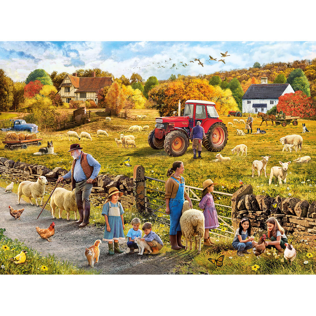 Gibsons Happy Harvest 1000 piece jigsaw puzzles for Adults the Poster