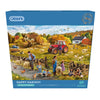 Gibsons Happy Harvest 1000 piece jigsaw puzzles for Adults in blue retail box front view