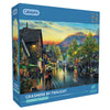 Gibsons Grasmere by Twilight 1000 Piece Jigsaw Puzzle for Adults in blue retail box