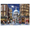 Gibsons St Paul's at Christmas 1000 piece jigsaw puzzle for adults made up on white background