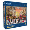 Gibsons Holiday Hustle 1000 Piece Jigsaw Puzzle for Adults in blue special box