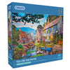 Gibsons Tea on the river 1000 piece jigsaw puzzle for Adults in blue retail box
