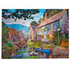 Gibsons Tea on the river 1000 piece jigsaw puzzle for Adults made up on white background