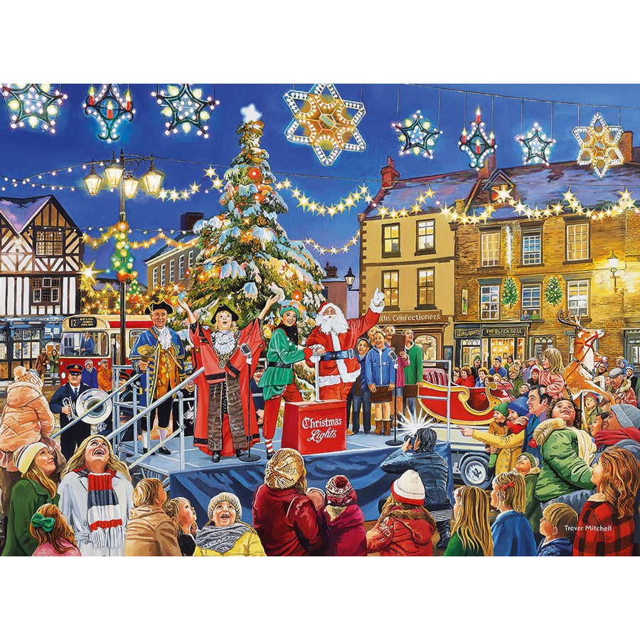 Gibsons Christmas Switch On 1000 Piece Jigsaw Puzzle for Adults the Poster