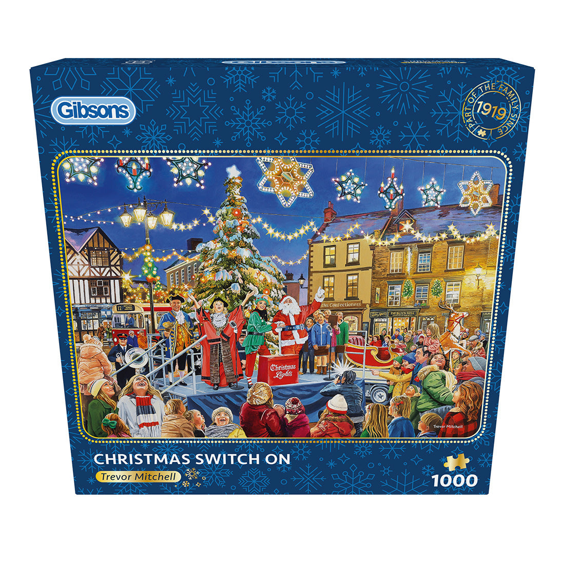 Gibsons Christmas Switch On 1000 Piece Jigsaw Puzzle for Adults Perfect Christmas Present Front view