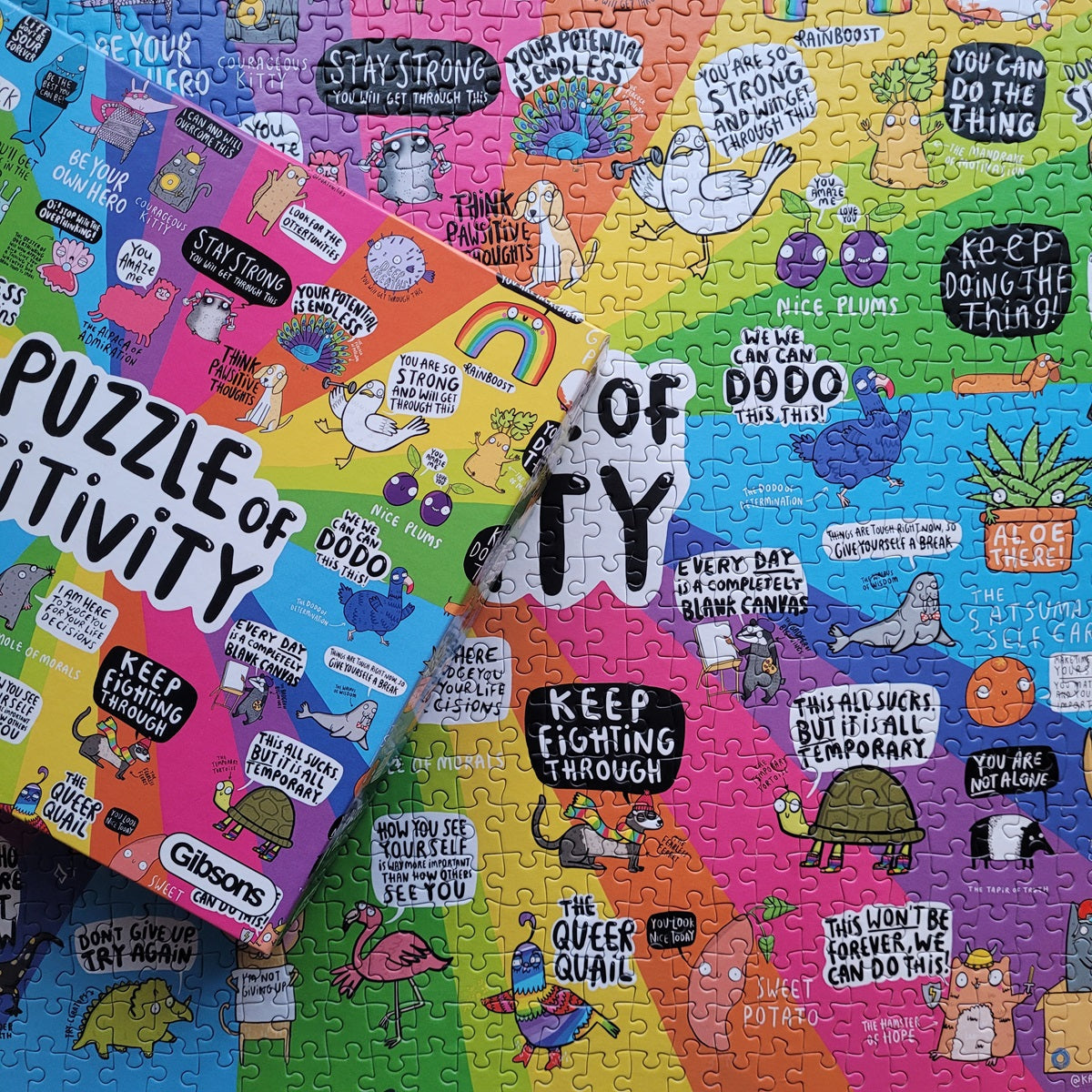 Puzzle of Positivity 1000 piece jigsaw puzzle for adults from 