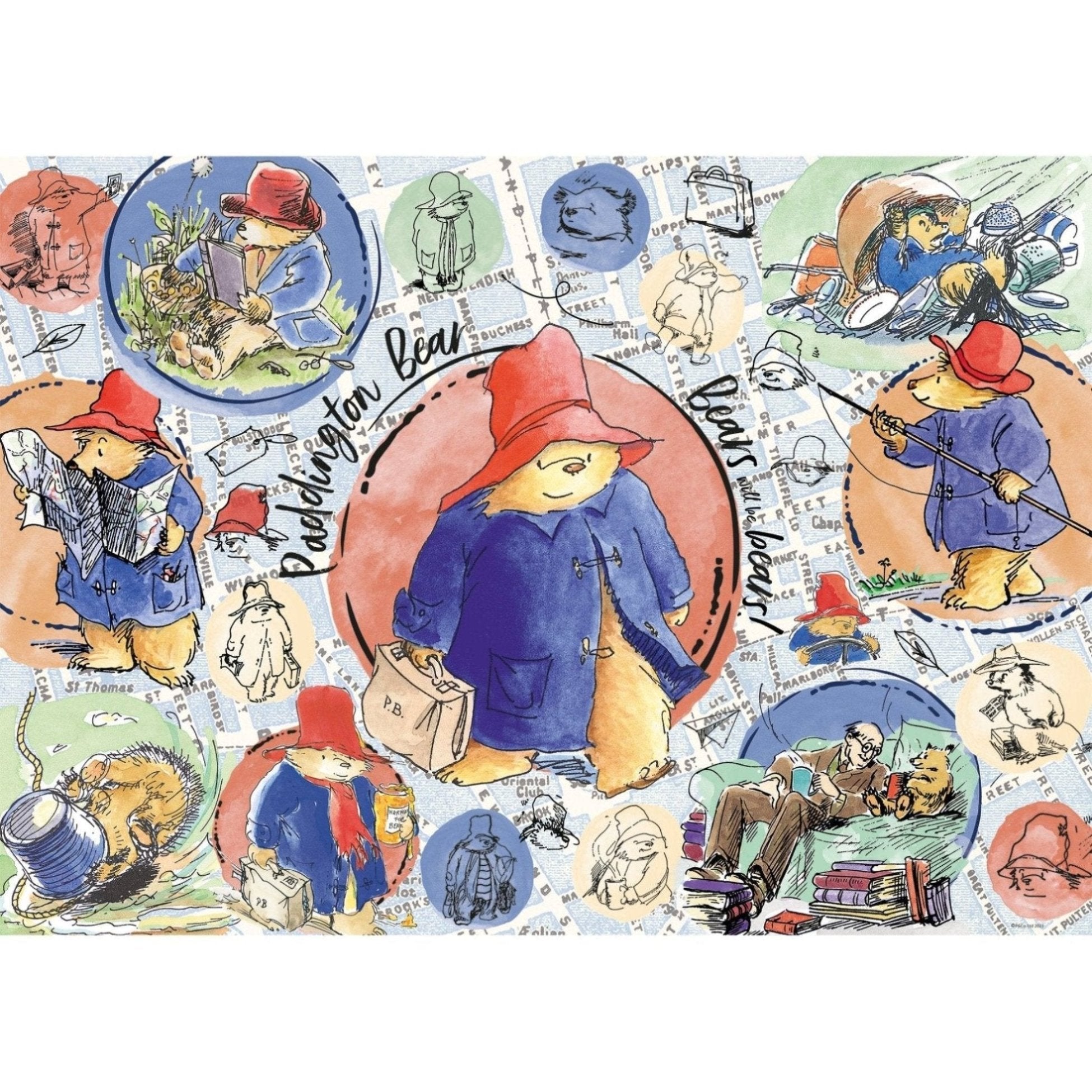 Paddington 1000 piece jigsaw puzzle by Gibsons, full poster