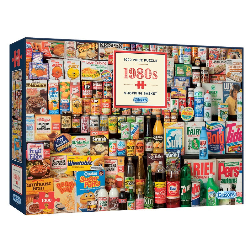 G7034 1980s shopping basket 1000 piece puzzle by gibsons