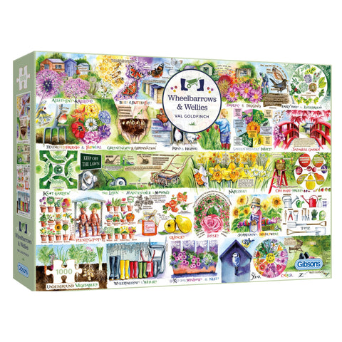 Gibsons Space Hoppers & Scooters 1000-Piece Puzzle | Illustrated By Val Goldfinch, Recycled Board, Family Puzzle For Teens & Adults