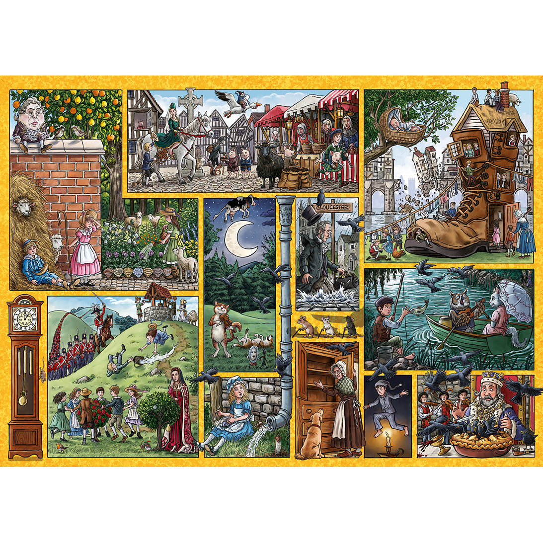 Nursery Rhymes through time 1000 piece jigsaw puzzle G7139