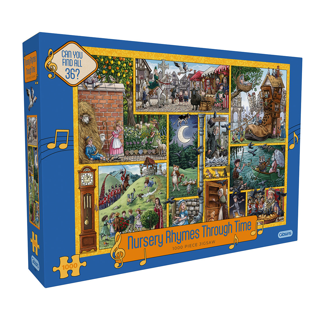 Nursery Rhymes through time 1000 piece jigsaw puzzle G7139