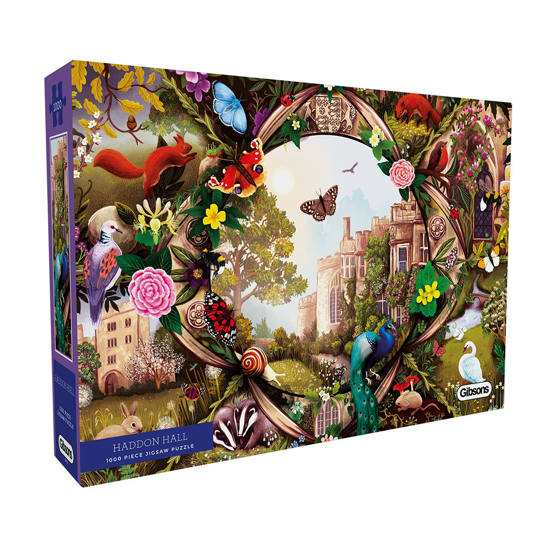 Haddon Hall 1000 Piece Jigsaw Puzzle by Gibsons in Special Retail box