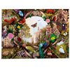 Haddon Hall 1000 Piece Jigsaw Puzzle by Gibsons made up on white background