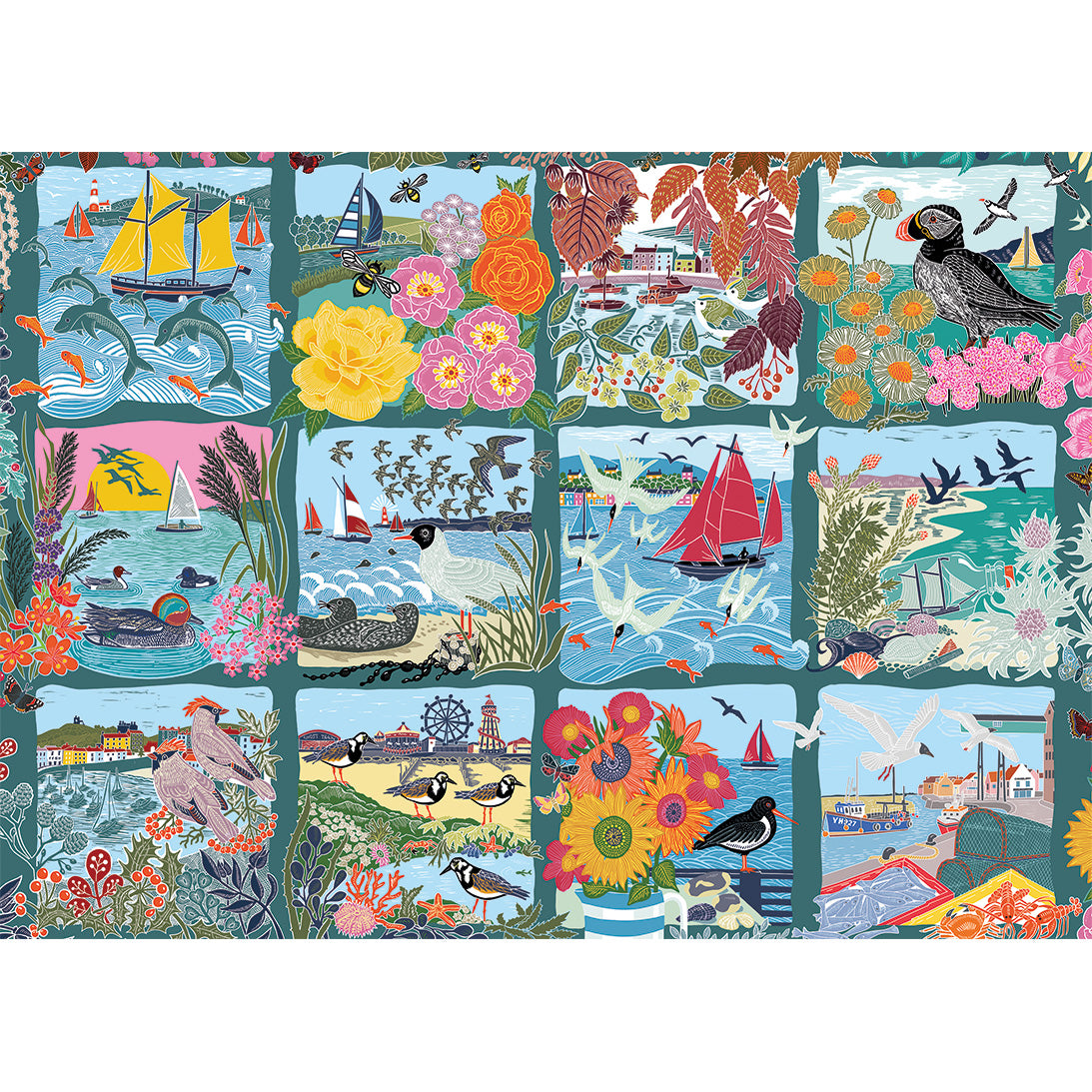 Coastal Calling 1000 Piece Jigsaw Puzzle by Gibsons a stunning poster