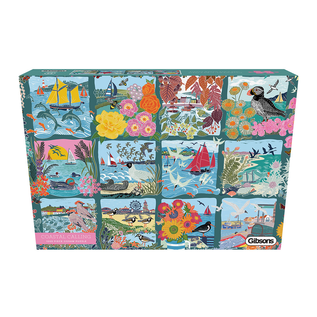 Coastal Calling 1000 Piece Jigsaw Puzzle by Gibsons in Special retail box in front view