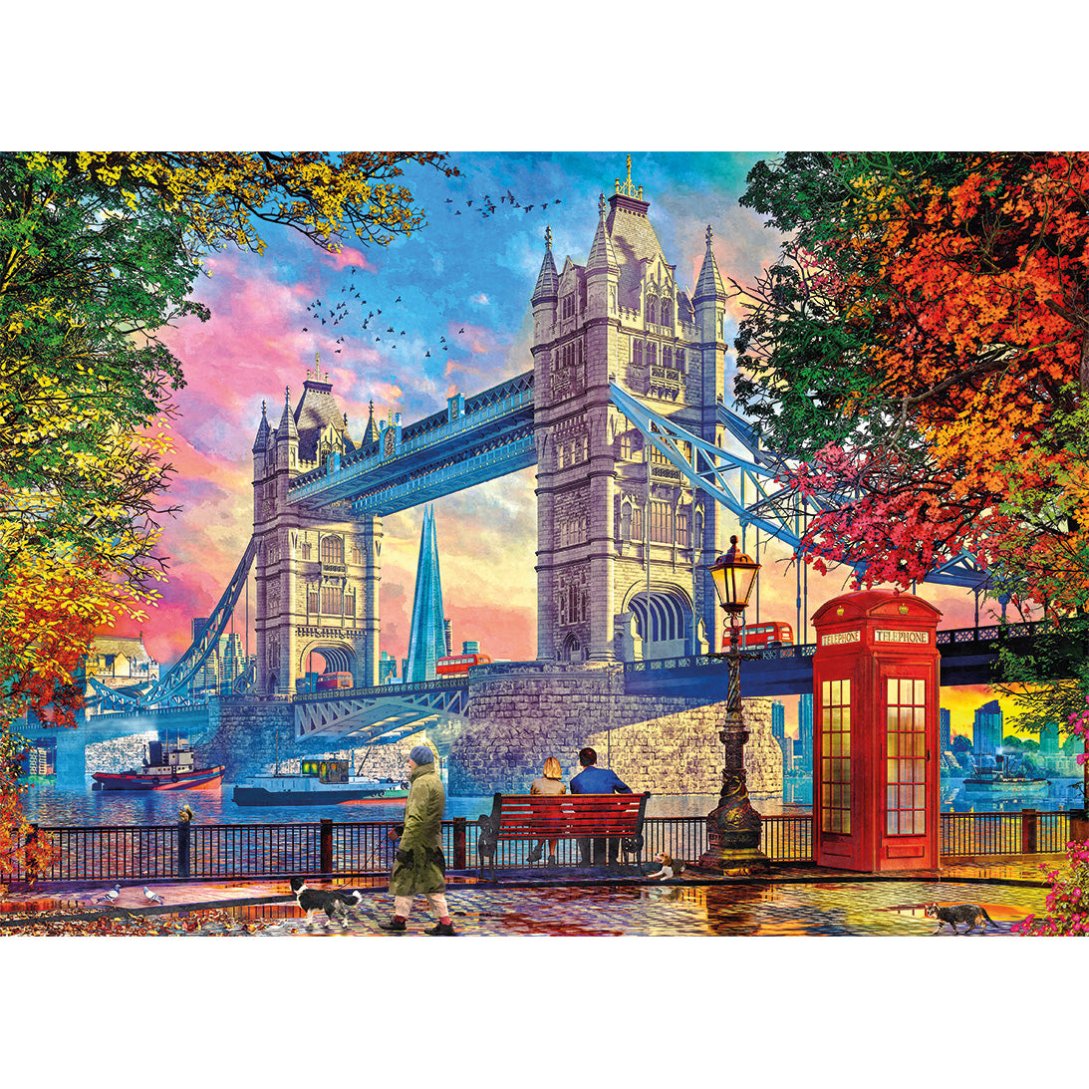 Clearing Skies Over Tower Bridge 1000 Piece Jigsaw Puzzle by Gibsons stunning poster