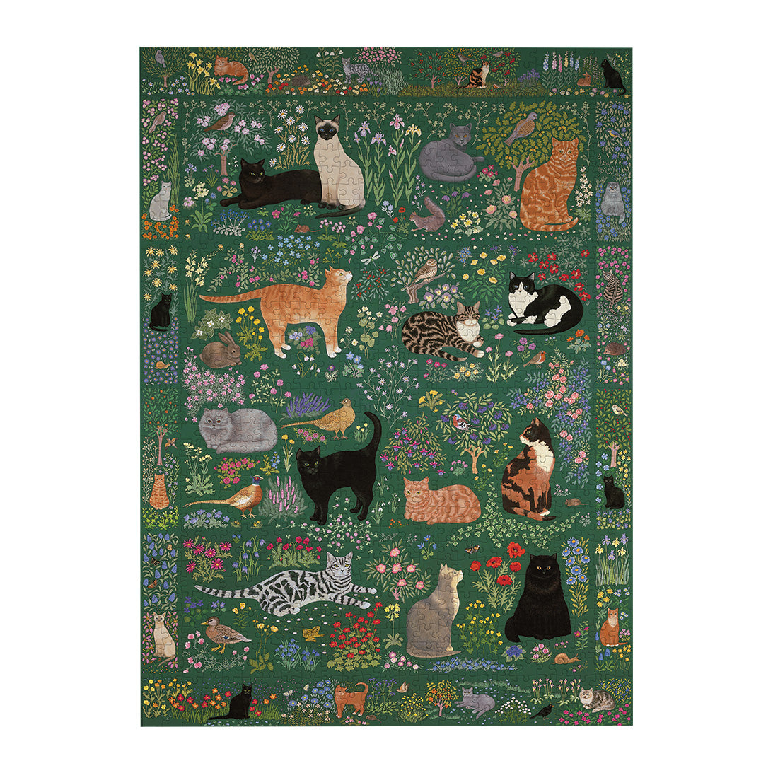 Tapestry Garden 1000 Piece Jigsaw Puzzle by Gibsons made up with white background