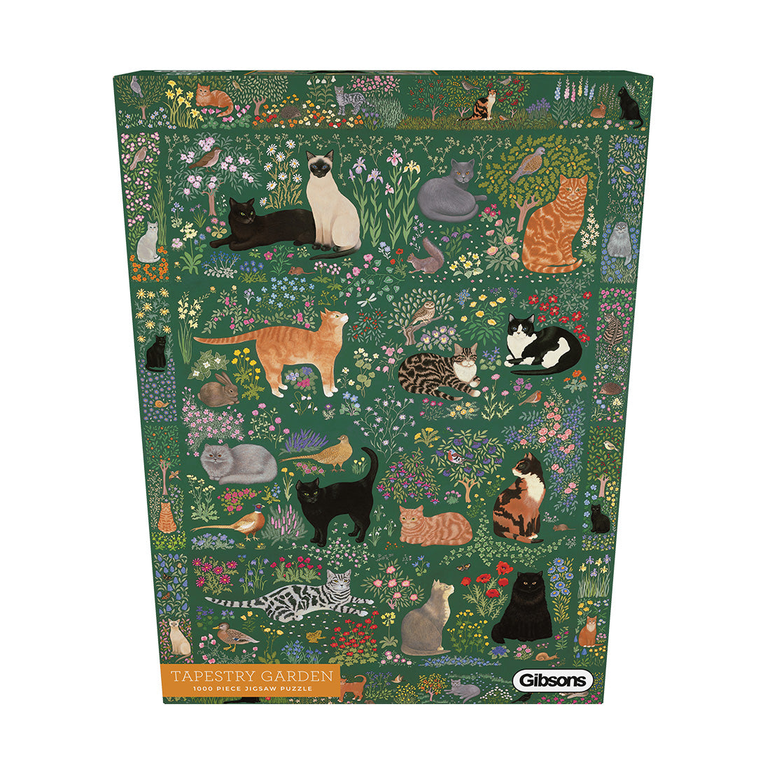 Tapestry Garden 1000 Piece Jigsaw Puzzle by Gibsons in Special retail box front view