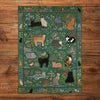 Tapestry Garden 1000 Piece Jigsaw Puzzle by Gibsons made up on wooden table