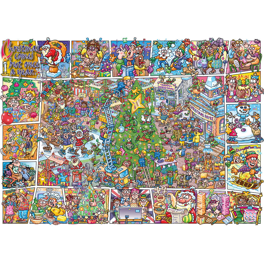 Gibsons Jokesaws Crackers for Christmas 1000 Piece Jigsaw Puzzle the Poster