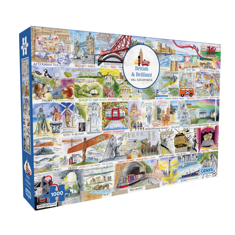 Gibsons Puzzle 1000 Pezzi: The Brands That Build Britain – Idea Regalo Per Adulti
