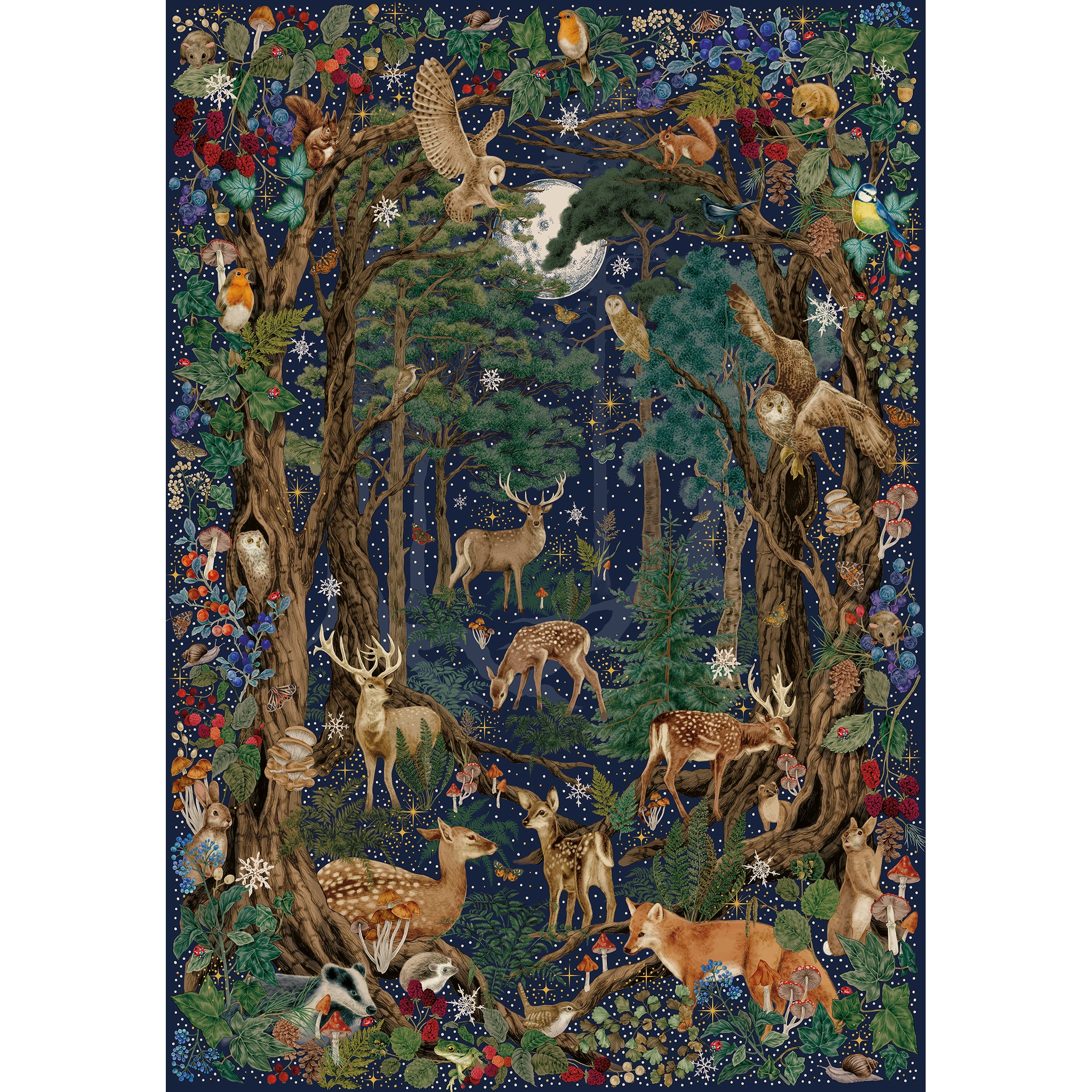 the art file into the forest 1000 piece portrait puzzle by gibsons