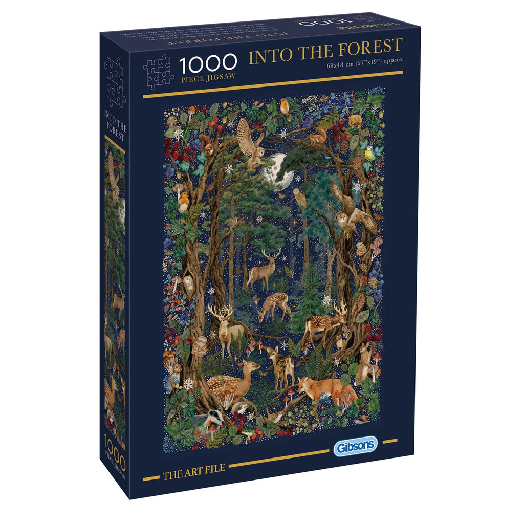 the art file into the forest 1000 piece portrait puzzle by gibsons